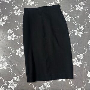 Aritzia Wilfred Lux Ponte High Waisted Pencil Skirt In Black Sz Small